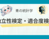 【カイ2乗検定】独立性検定と適合度検定についてわかりやすく解説